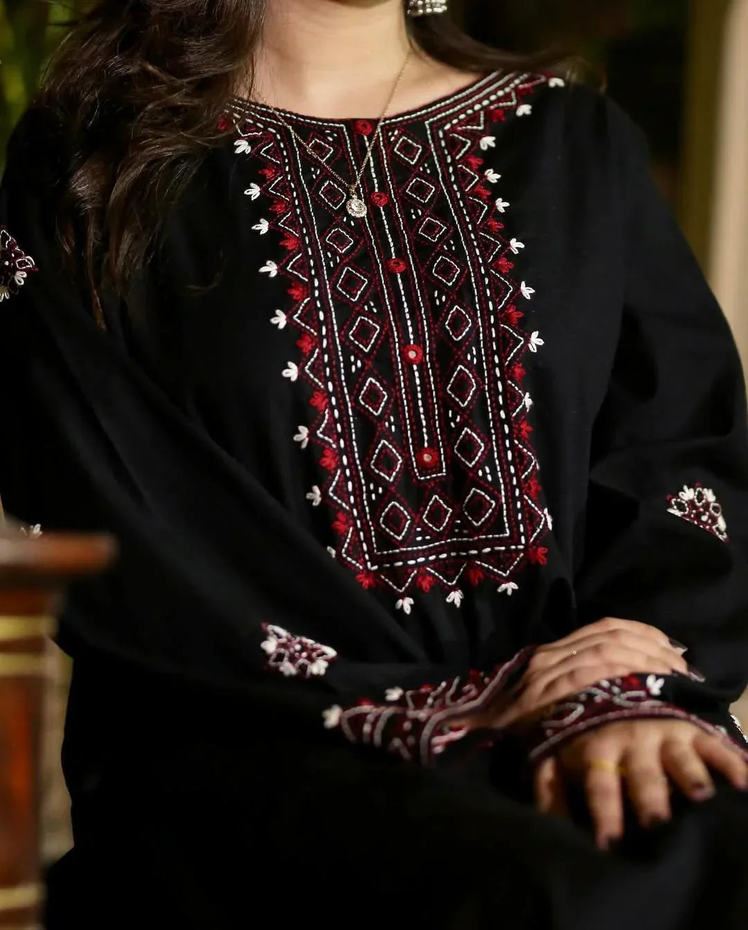 Mirha Black 2 Pc Stitched