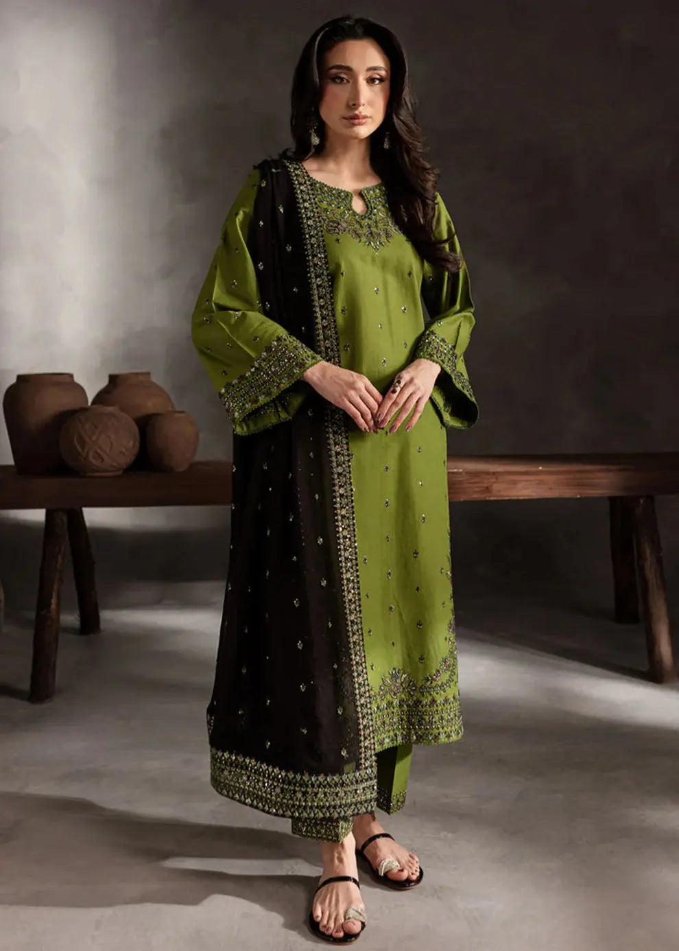 Olive Elegance 3Pc