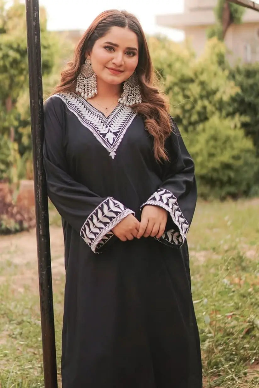 Black Shine 2 PC Stitched